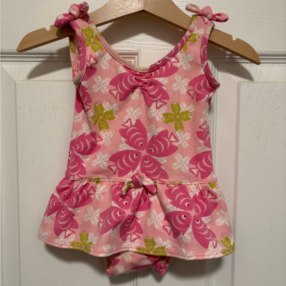 GAP Kids Pink Floral One Piece Swimsuit
